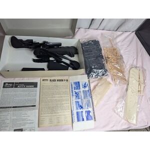 monogram Black Widow P-61 1/48 scale Airplane model kit + Wright Bros Kitty hawk